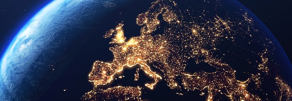 Image satellite Europe vue de nuit